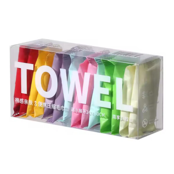 دستمال جادویی فشرده سفری مدل Towel بسته 14 عددی فروشگاه هومچی