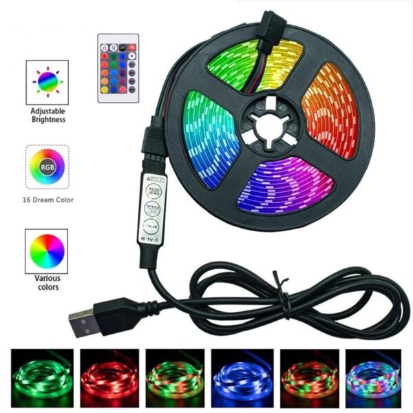 ریسه نورپردازی USB کنترل دار فروشگاه هومچی